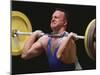 Weightlifter in Action-null-Mounted Photographic Print