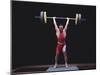 Weightlifter in Action-null-Mounted Photographic Print