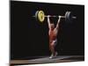 Weightlifter in Action-null-Mounted Photographic Print