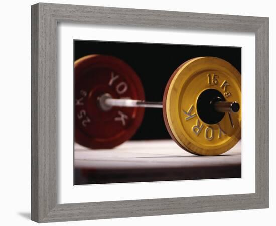 Weightlifting Equipment-Paul Sutton-Framed Photographic Print