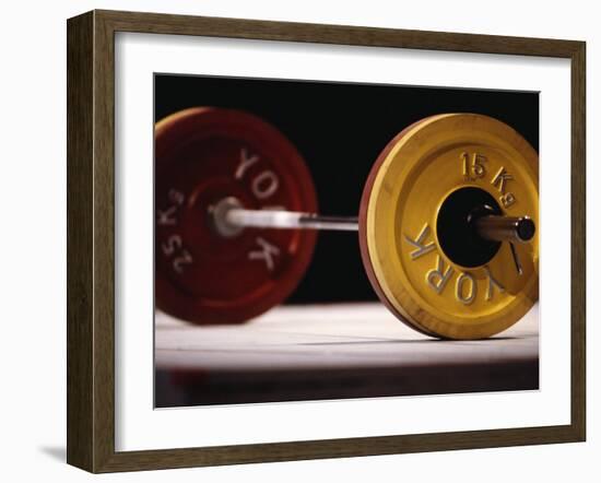 Weightlifting Equipment-Paul Sutton-Framed Photographic Print