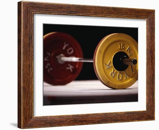 Weightlifting Equipment-Paul Sutton-Framed Photographic Print