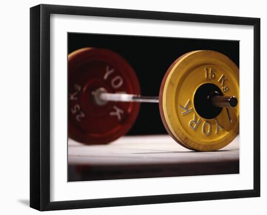 Weightlifting Equipment-Paul Sutton-Framed Photographic Print