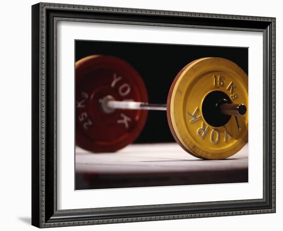 Weightlifting Equipment-Paul Sutton-Framed Photographic Print