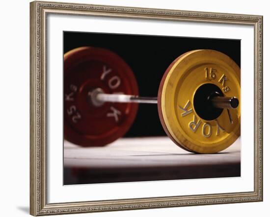 Weightlifting Equipment-Paul Sutton-Framed Photographic Print