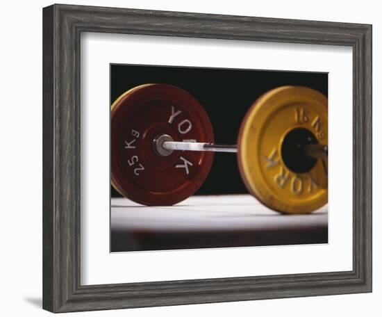 Weightlifting Equipment-Paul Sutton-Framed Photographic Print