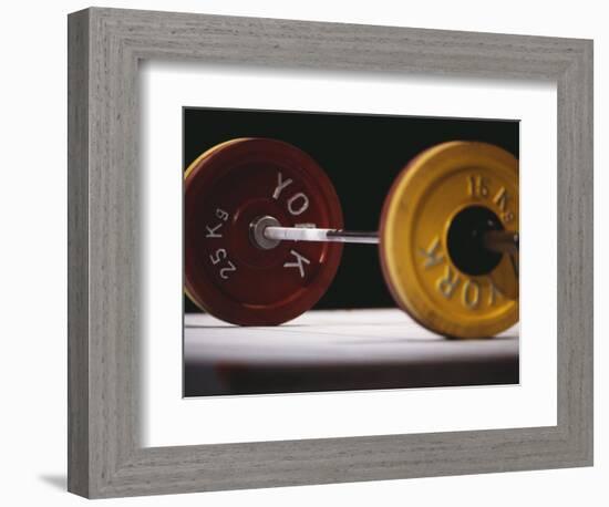 Weightlifting Equipment-Paul Sutton-Framed Photographic Print