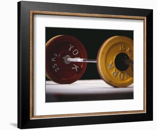 Weightlifting Equipment-Paul Sutton-Framed Photographic Print