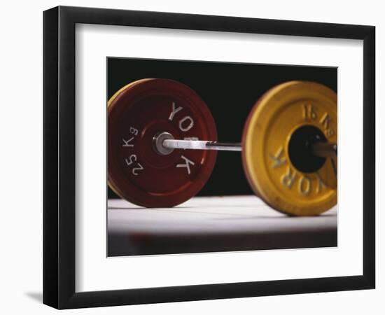 Weightlifting Equipment-Paul Sutton-Framed Photographic Print