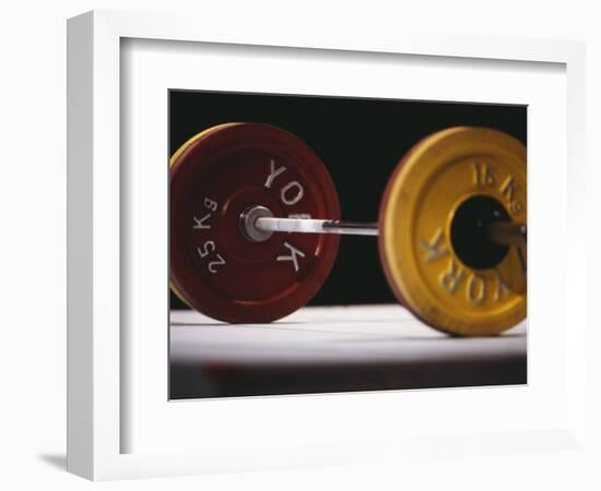 Weightlifting Equipment-Paul Sutton-Framed Photographic Print