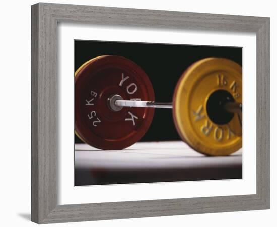 Weightlifting Equipment-Paul Sutton-Framed Photographic Print