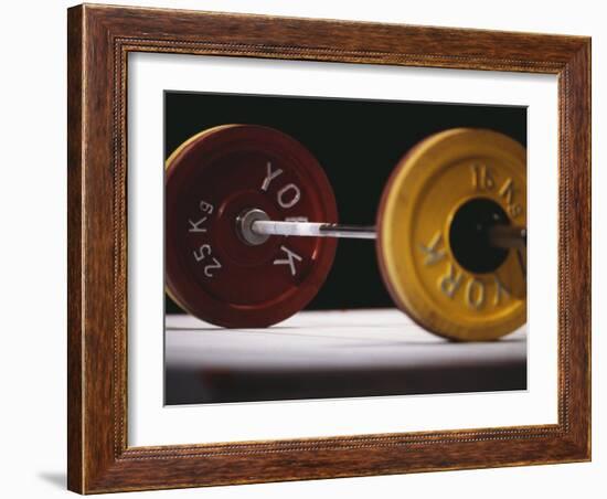 Weightlifting Equipment-Paul Sutton-Framed Photographic Print