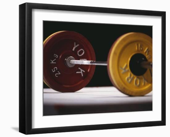 Weightlifting Equipment-Paul Sutton-Framed Photographic Print