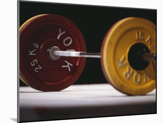 Weightlifting Equipment-Paul Sutton-Mounted Photographic Print