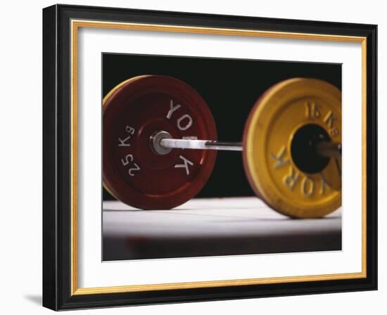 Weightlifting Equipment-Paul Sutton-Framed Photographic Print