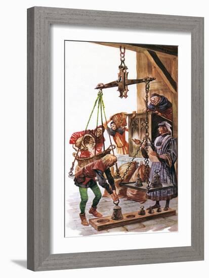 Weights and Measures (Colour Litho)-Peter Jackson-Framed Giclee Print