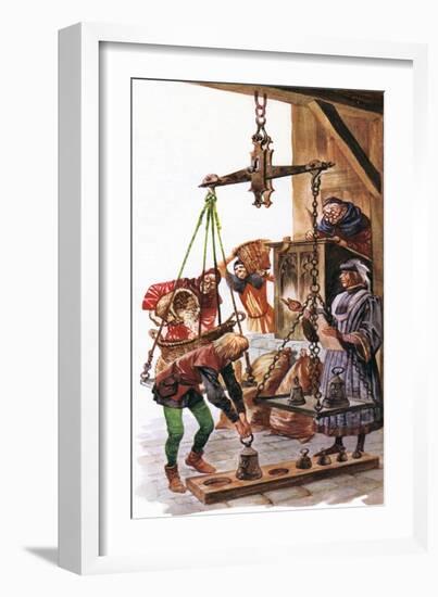 Weights and Measures (Colour Litho)-Peter Jackson-Framed Giclee Print