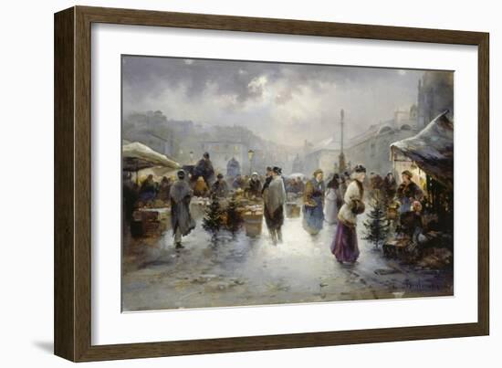 Weihnachtsmarkt Am Hof in Wien-Emil Barbarini-Framed Giclee Print