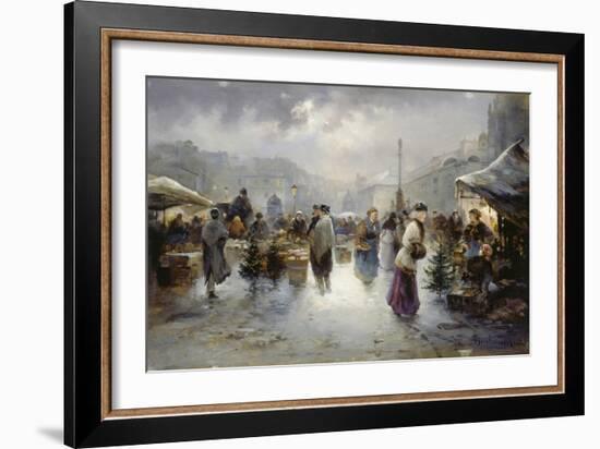 Weihnachtsmarkt Am Hof in Wien-Emil Barbarini-Framed Giclee Print