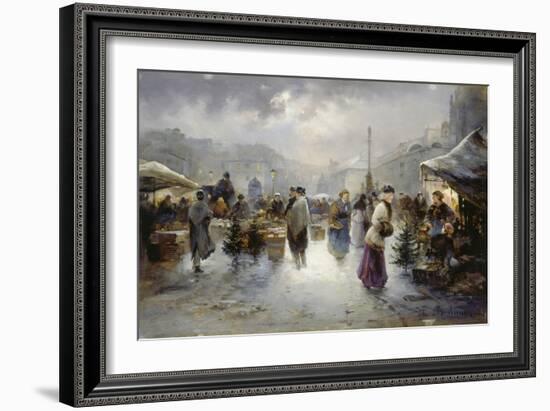 Weihnachtsmarkt Am Hof in Wien-Emil Barbarini-Framed Giclee Print