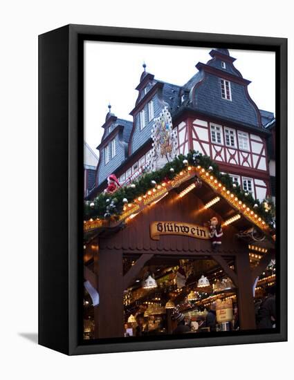 Weihnachtsmarkt (Christmas Market), Frankfurt, Hesse, Germany, Europe-Ethel Davies-Framed Premier Image Canvas
