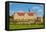 Weikersheim Renaissance Castle with baroque garden in Taubertal Valley, Weikersheim, Romantic Road-Markus Lange-Framed Premier Image Canvas