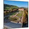 Weikersheim Renaissance Castle with baroque garden in Taubertal Valley, Weikersheim, Romantic Road-Markus Lange-Mounted Photographic Print