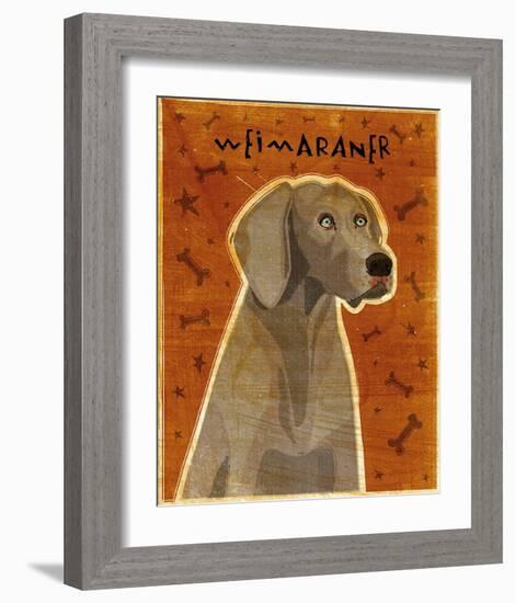 Weimaraner-John Golden-Framed Art Print