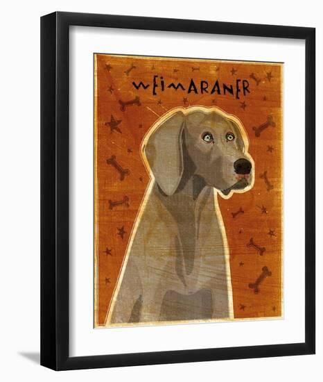 Weimaraner-John Golden-Framed Art Print