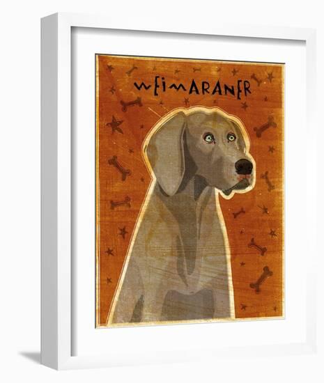 Weimaraner-John Golden-Framed Art Print