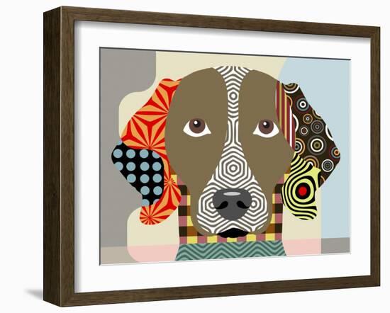 Weimaraner-Lanre Adefioye-Framed Giclee Print