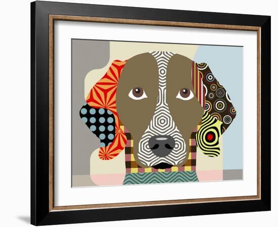 Weimaraner-Lanre Adefioye-Framed Giclee Print