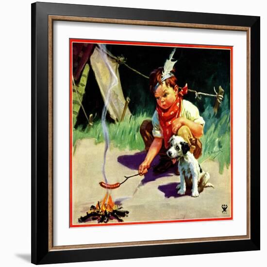 "Weiner Roast,"May 1, 1934-Henry Hintermeister-Framed Giclee Print