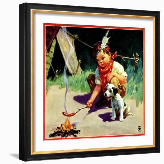 "Weiner Roast,"May 1, 1934-Henry Hintermeister-Framed Giclee Print