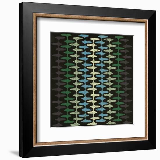 Weird Wiggles (Teal)-Susan Clickner-Framed Giclee Print