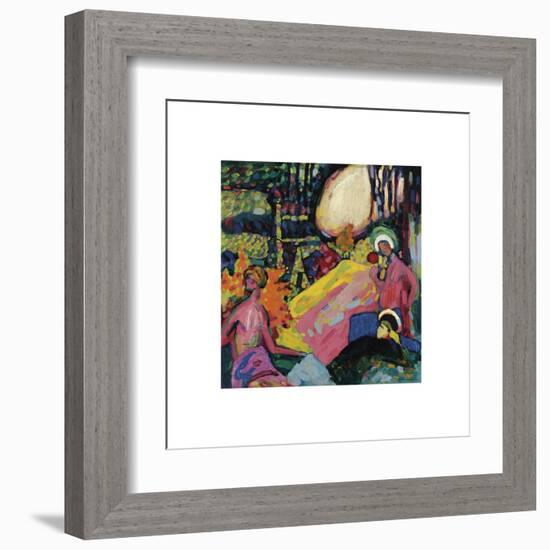 Weisser Klang (White Sound)-Wassily Kandinsky-Framed Premium Giclee Print