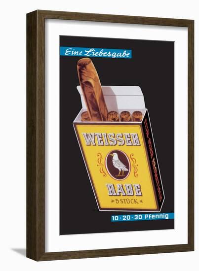 Weisser Rabe Cigars-Hugo Laubi-Framed Art Print