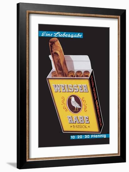 Weisser Rabe Cigars-Hugo Laubi-Framed Art Print