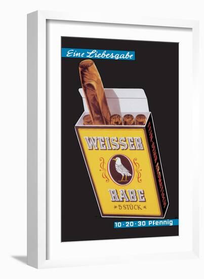 Weisser Rabe Cigars-Hugo Laubi-Framed Art Print