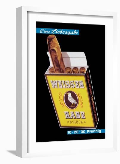 Weisser Rabe Cigars-Hugo Laubi-Framed Art Print