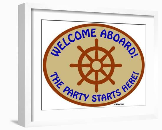 Welcome Aboard Party-Mark Frost-Framed Giclee Print