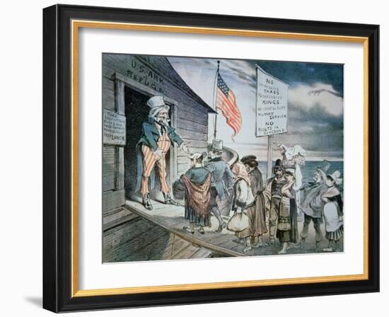 Welcome All Cartoon, 1880-Joseph Keppler-Framed Giclee Print