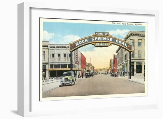 Welcome Arch, Rock Springs, Wyoming-null-Framed Art Print