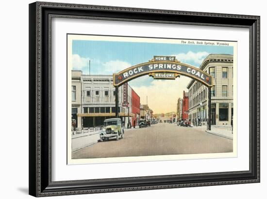 Welcome Arch, Rock Springs, Wyoming-null-Framed Art Print