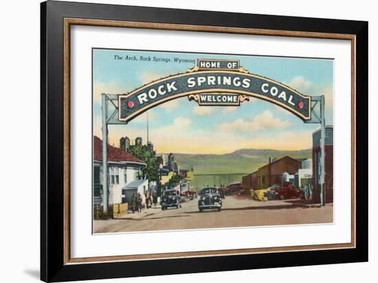 Welcome Arch, Rock Springs, Wyoming-null-Framed Art Print