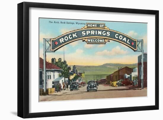 Welcome Arch, Rock Springs, Wyoming-null-Framed Art Print