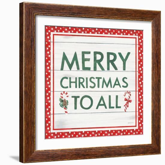 Welcome Christmas Sign V-Jenaya Jackson-Framed Art Print