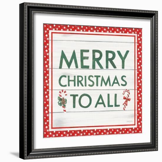 Welcome Christmas Sign V-Jenaya Jackson-Framed Art Print