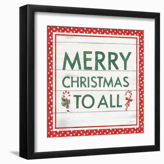 Welcome Christmas Sign V-Jenaya Jackson-Framed Art Print