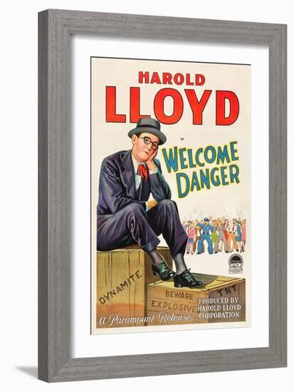 Welcome Danger [1929], Directed by Clyde Bruckman.-null-Framed Giclee Print